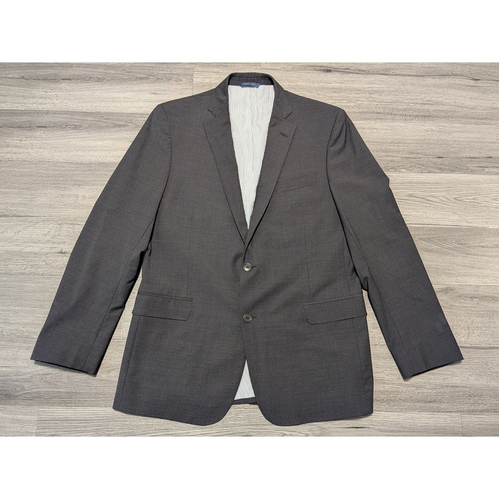 Brooks Brothers Men's Gray Wool‎ Blend Explorer Regent Fit Suit Blazer 44L